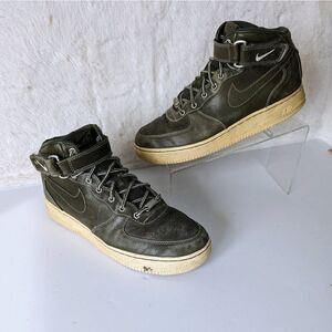 Nike Air Force 1 Premium Work Boot Dark Green Men's Size 9.5